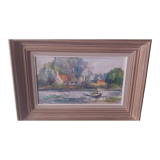 Landscape oil on canvas signed