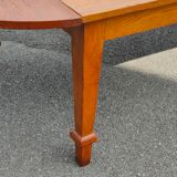 Refectory table with flaps in solid oak