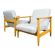 Vintage Armchairs Gfm 142 By Edmund Homa, Gfm, Poland, 1960’s, Set Of 2
