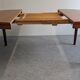 Scandinavian extendable round teak table, 50s-60s