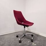 Swivel red desk chair 1970s