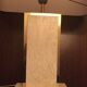 Travertine and Camille Breesch 1970 brass table lamp