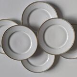 Set of 6 Limoges porcelain plates