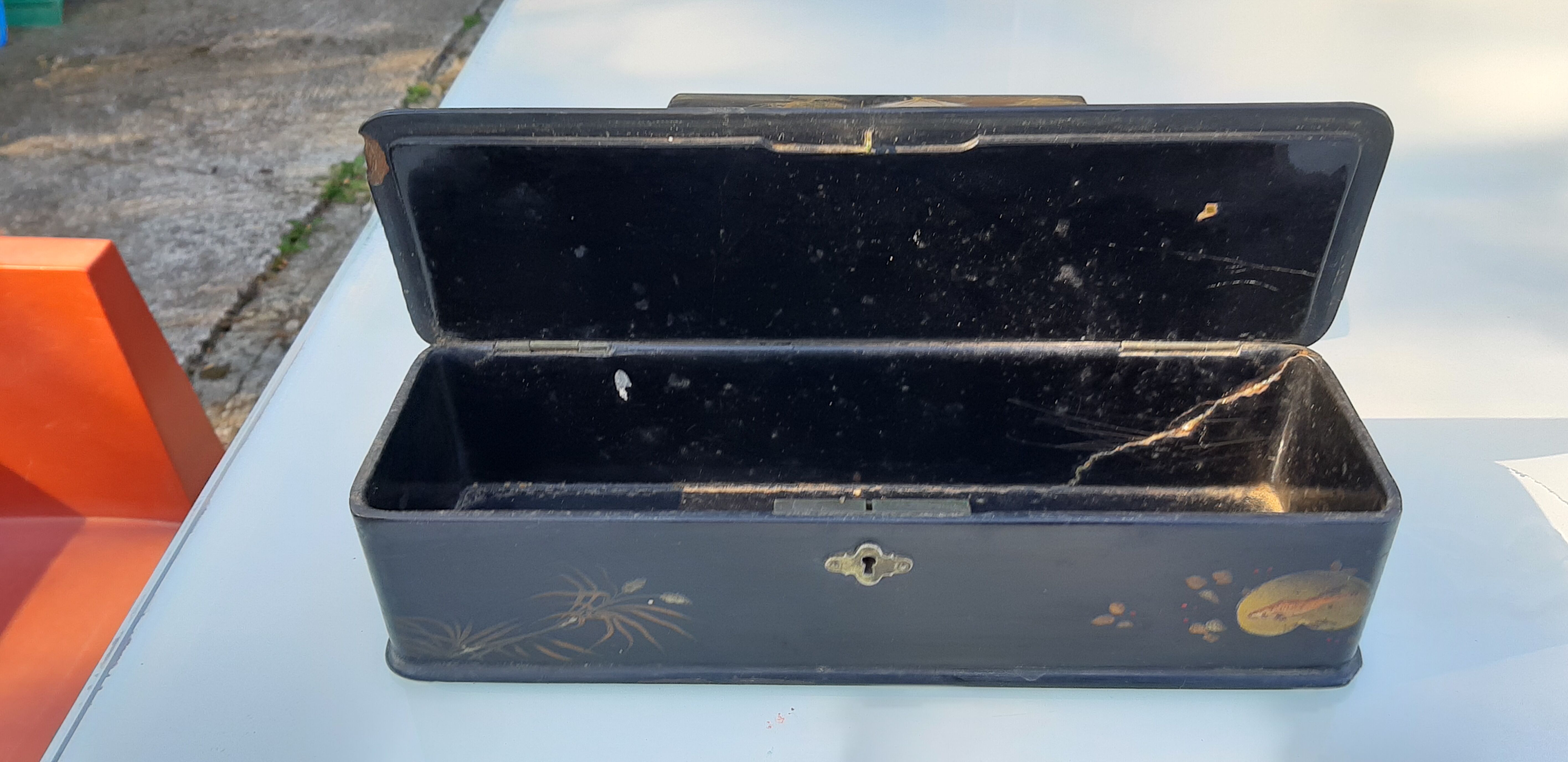 3 Napoleon III japanese laque boxes