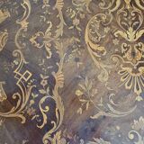 Louis XV style desk table in marquetry, Napoleon 1st period