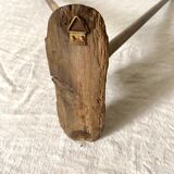 Turned wooden towel rack