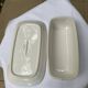 Vintage ceramic butter dish with lid.