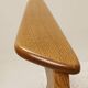 Vintage armchair in rustic oak with pearl bouclé, designed by Chierowski.