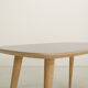 Table basse format scquircle gris clair (80x45cm)