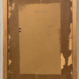 Hsp painting pastoral landscape post barbizon circa 1950 + signed frame