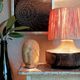 Brutalist free-form lamp in solid wood 60s