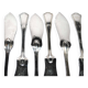 Set of 10 ercuis fish knives in silver metal, victoria spatours model