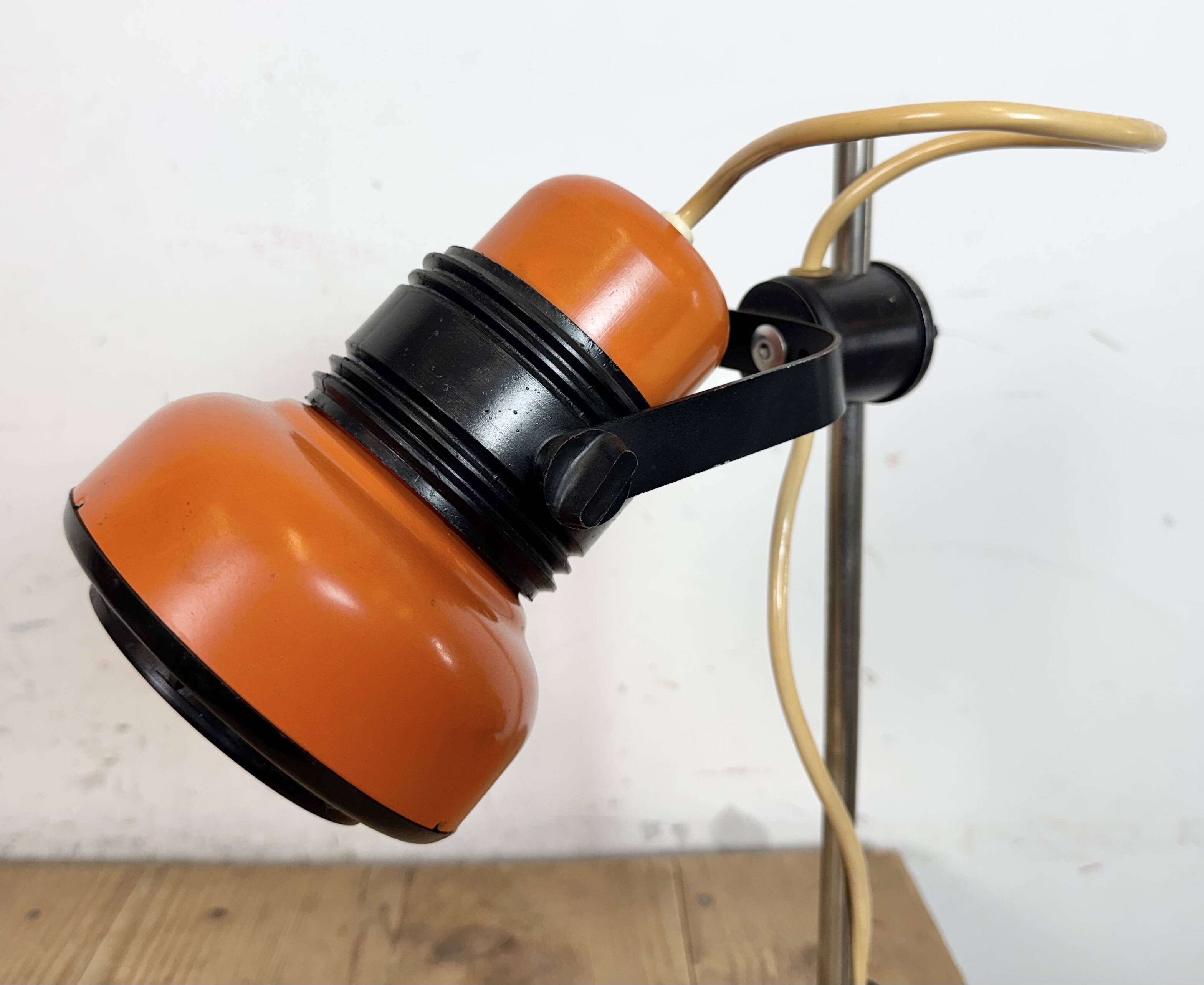 Vintage Orange Table Lamp , 1970s