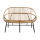 Rattan sofa & sheepskin Dutch Design 1960