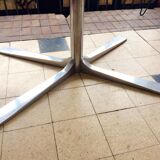 Table marble base chrome