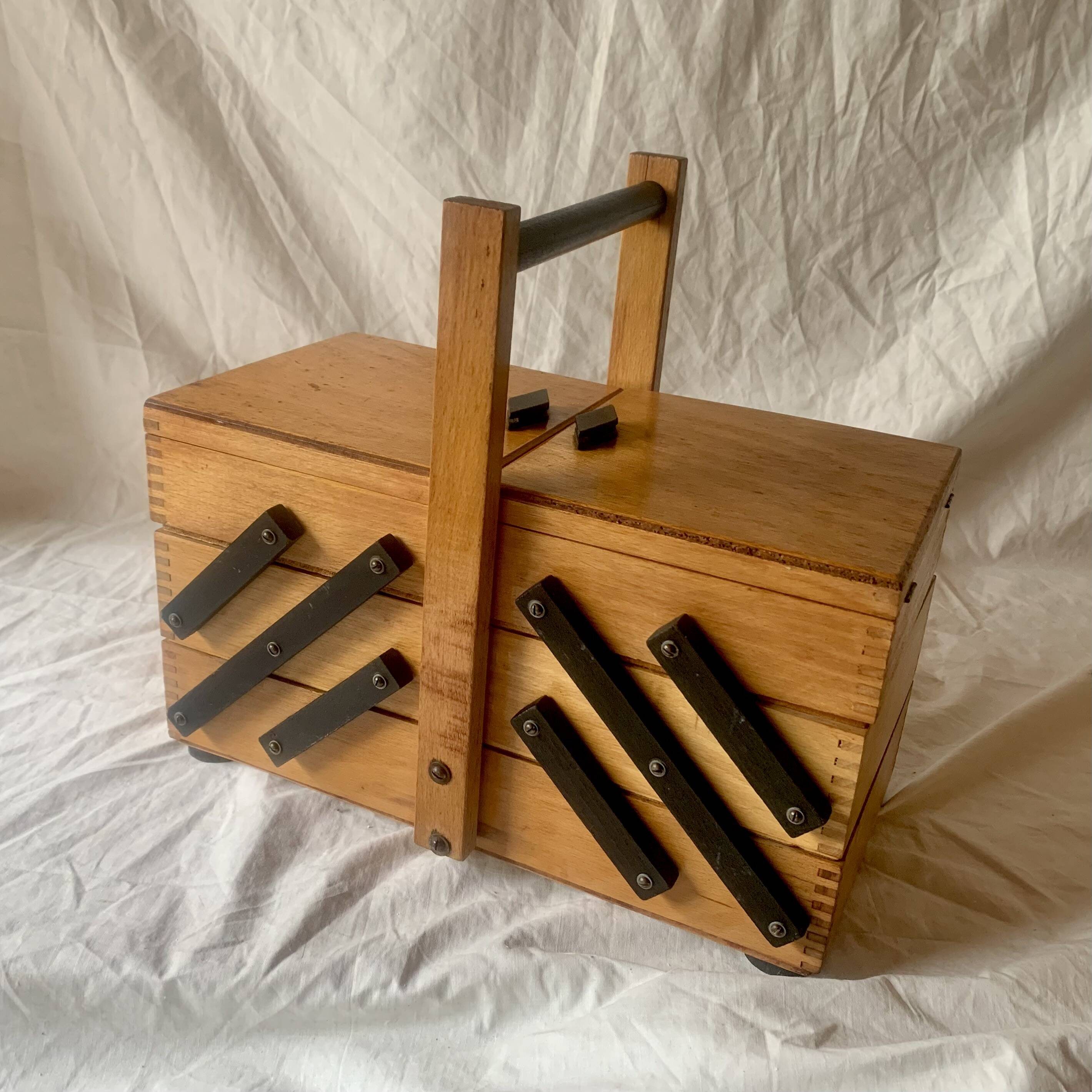 Worker - vintage wooden sewing box