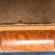 Art deco plateau, signed pola, painted glass, bamboo and rice straw.