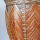 Cache-pot vintage en rotin et bambou 