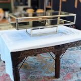 Glass and mirror coffee table, 1970