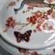 Porcelain candy with peacock decoration, 18 cm
