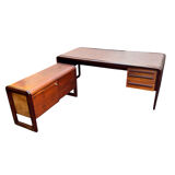 Large executive desk & module, Scandinavian design 1970s