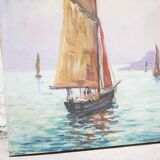 Old painting on canvas signed François Dandleuf