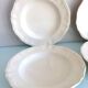 Four soup plates Ivory service/Faienceries de Sarreguemines/vintage 50