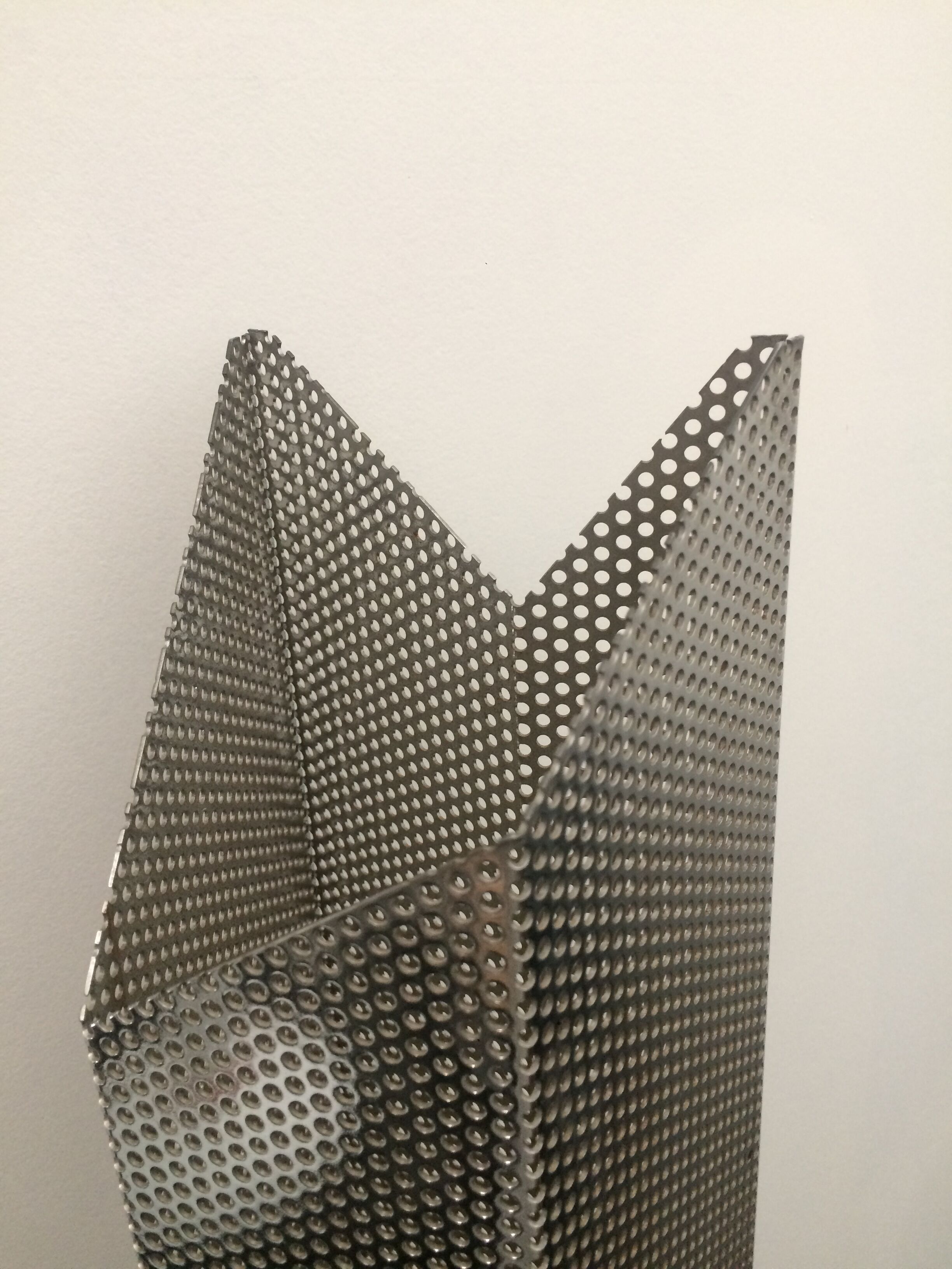 Lamppost in perforated metal vintage