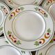 set of 6 colorful flat plates Made in Italy vintage
