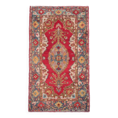 Tapis 4x7 pour Chambre à Coucher Tapis Vintage Antique Oriental Rouge, 122x214Cm