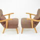 Paire de fauteuils en chêne des années 1940 par Krasna Jizba, Tchécoslovaquie