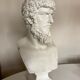 Greco-Roman bust in full plaster of Emperor Lucius Verus Borghese collection