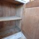 Antique low cabinet two doors two drawers in solid wood