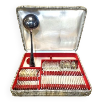 Housewife complete goldsmith "eb" 37 pieces, silver metal