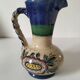 Earthenware pitcher with rustic floral decoration – 1950s-1970s