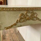 Console, Louis XVI style in pine with original grey patina