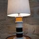 Multicolored 1960s wooden lamp