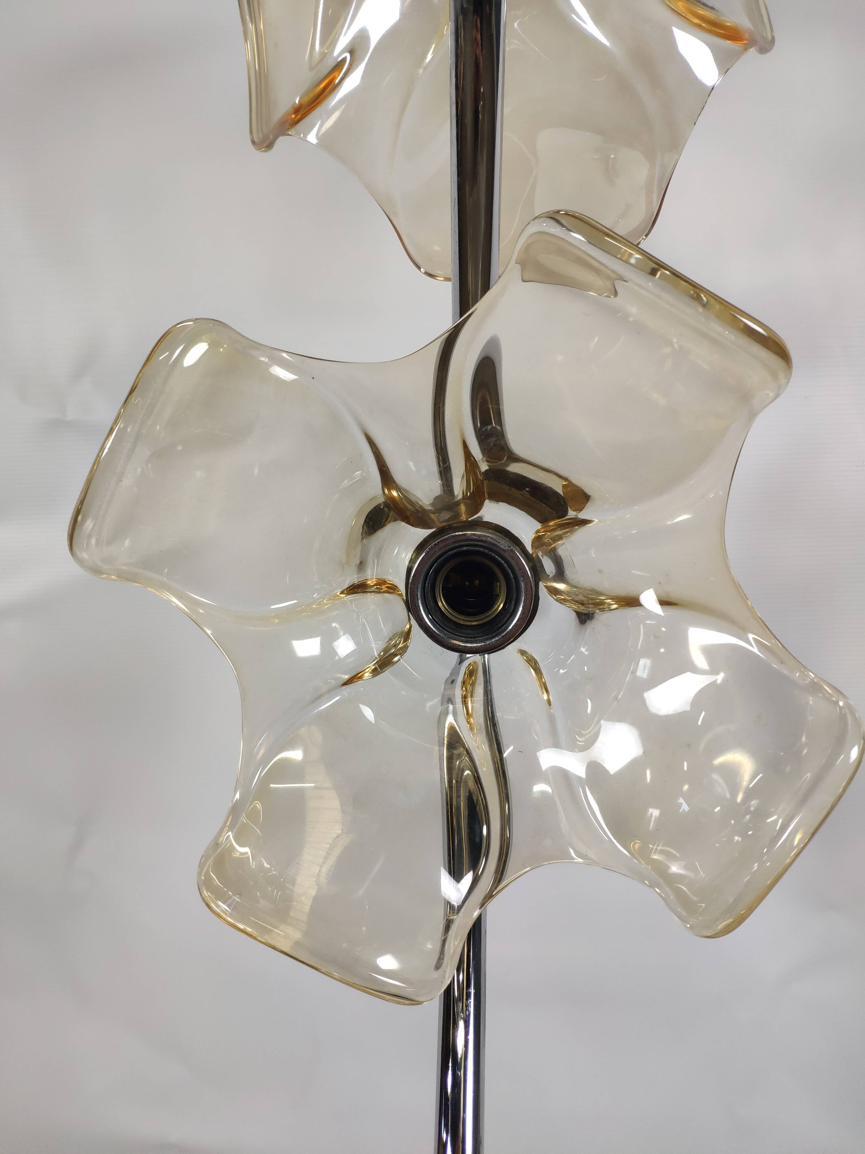 Flower lamppost, Murano Mazzega, 1960