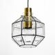 Beautiful rare original 60s  Limburg octagonal glass pendant lamp