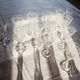 Former service of 30 engraved crystal foot glasses