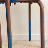 Industrial stool steel patina rusty steel vintage