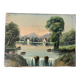 Vintage river oil on canvas