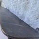 Large antique wall-mounted coat rack in carved wood 135 cm