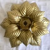 Wall lamp or ceiling lamp golden flower