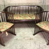 Sofa & 2 armchairs, Josef Hoffman & J&J Kohn