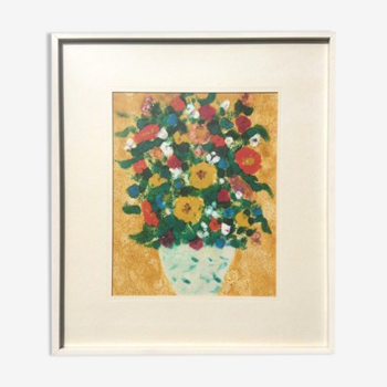 Alvarido pastel bouquet of flowers 1970