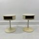 Tables d'appoint Tulipe de l'ère spatiale par Lusch Erzeugnis pour Lusch & Co, années 1970, ensemble de