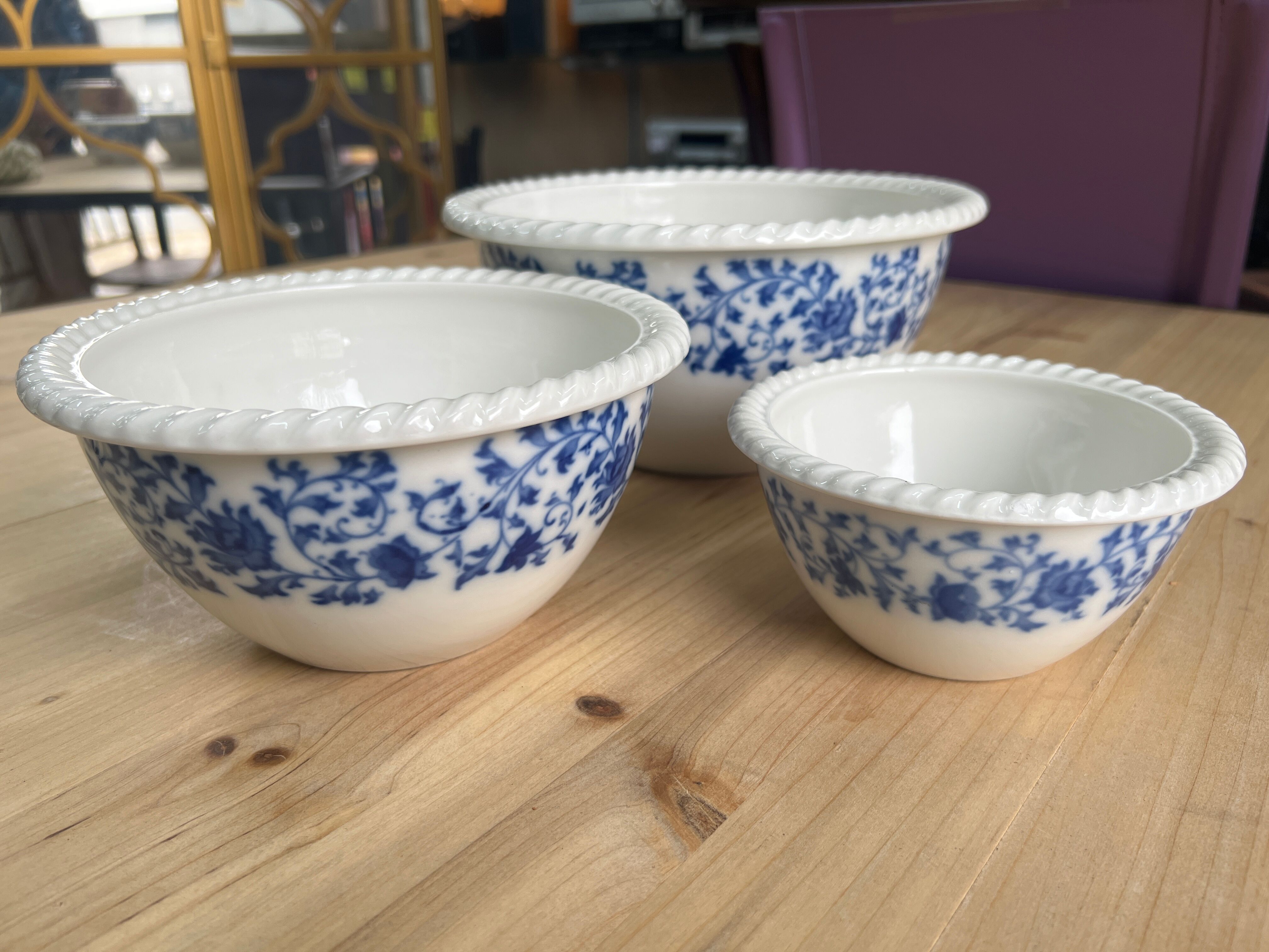 Set of 3 bowls Pillivuyt Countrystyle collection