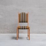 Danish Mid-Century Oak Upholstered Dining Chairs (6)