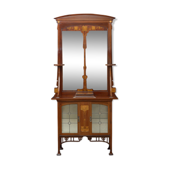 Cabinet stand with mirror Art Nouveau style